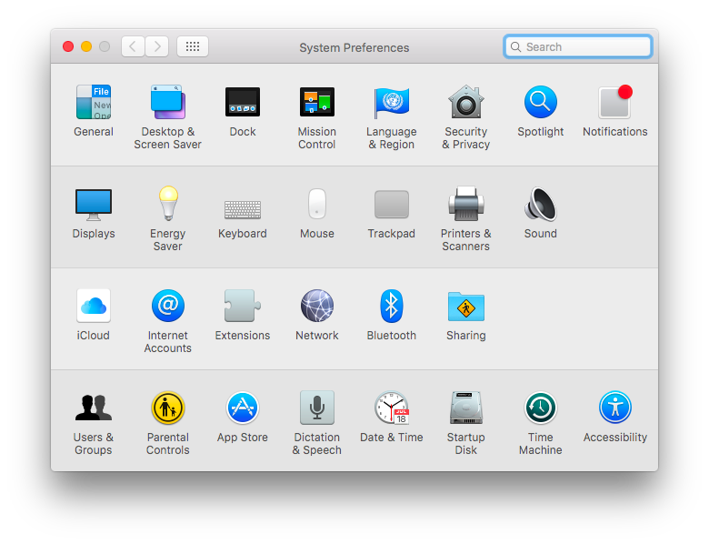 Click Accessibility within the System Preferences app